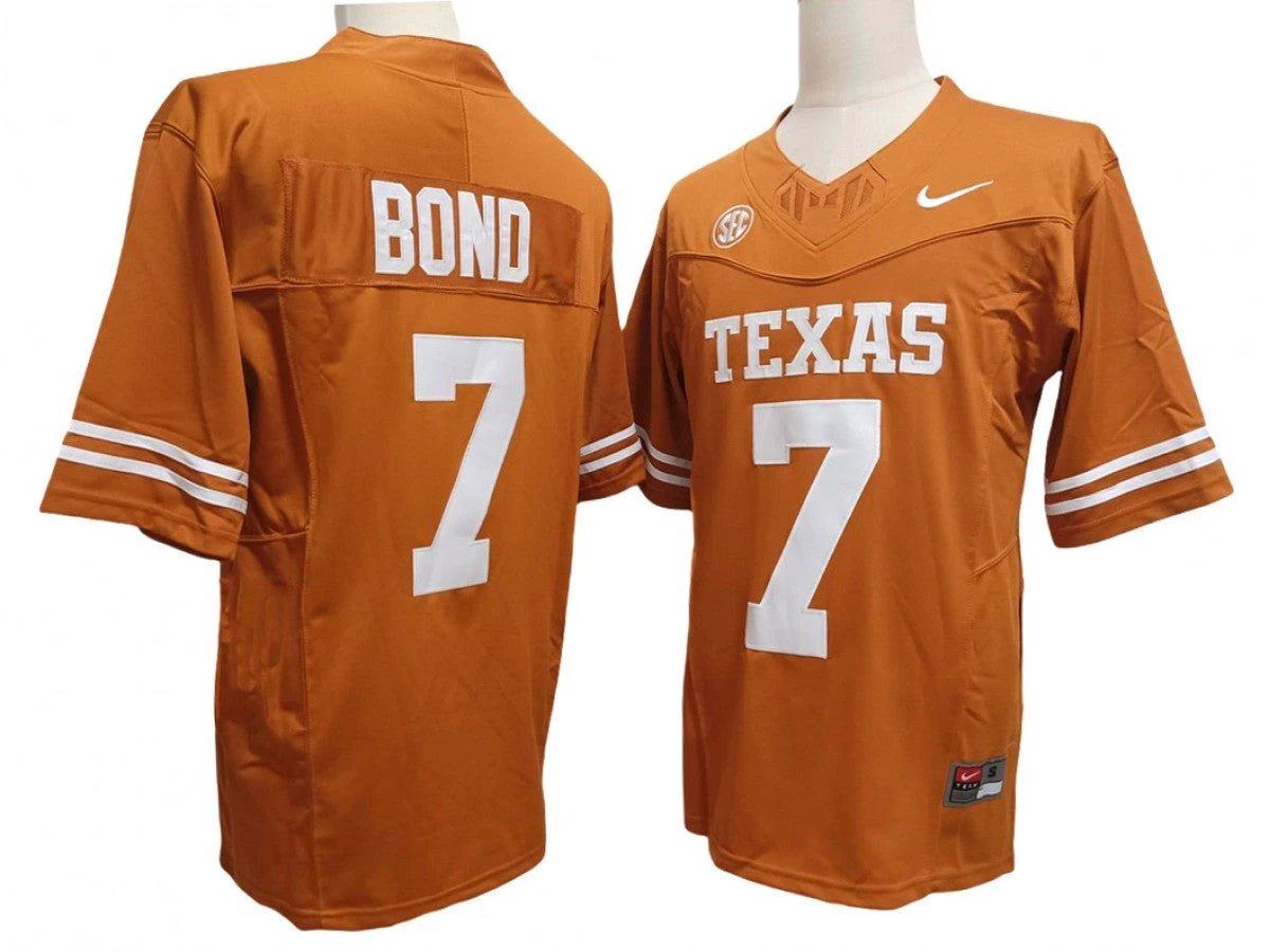 Texas Longhorns #7 Isaiah Bond Vapor F.U.S.E. Limited Jersey by My Store NCAA Football Jerseys