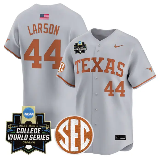 Texas Orange Jersey #44 Texas Longhorns 2026 World Series Stitched by My Store