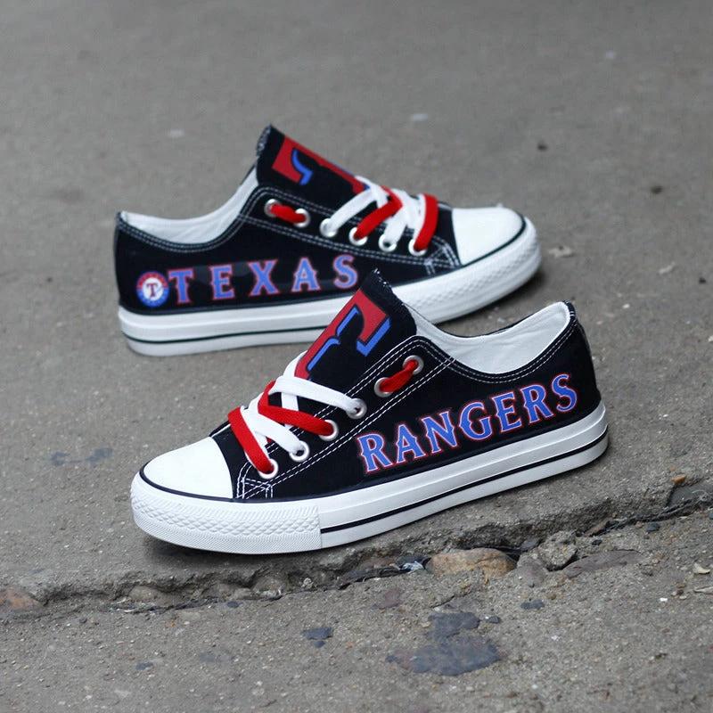 Texas Rangers Limited Print Low Top Canvas Shoes Sport Sneakers For Men Women Fans by Crocs