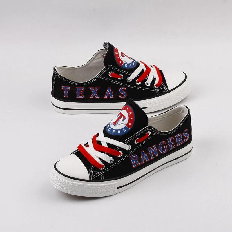 Texas Rangers Limited Print Low Top Canvas Shoes Sport Sneakers For Men Women Fans by Crocs