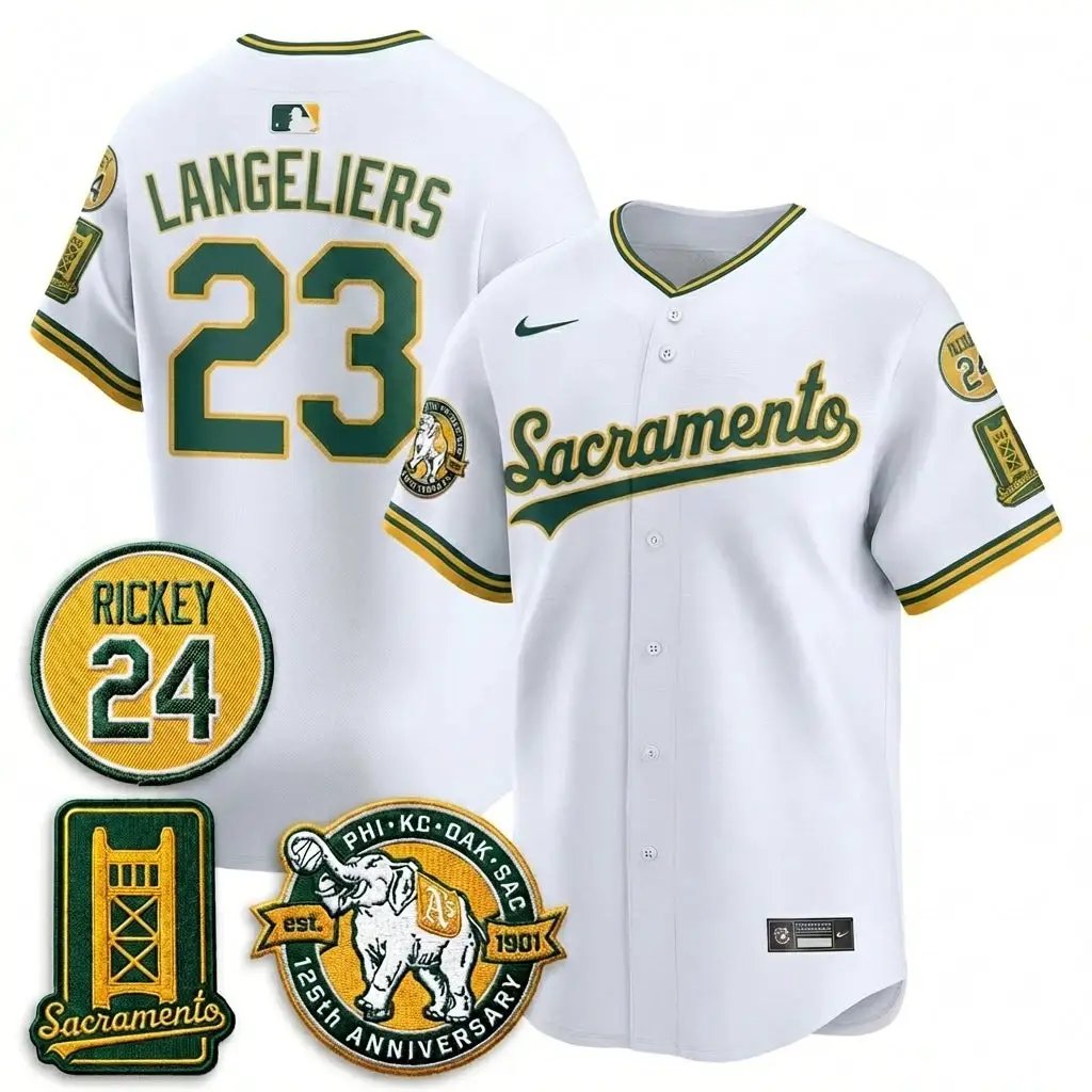 OAK 2026 Alternate Sacramento - Celebrating 125 Years - Limited Vapor Green Jersey - All Stitched by Oakland Athletics