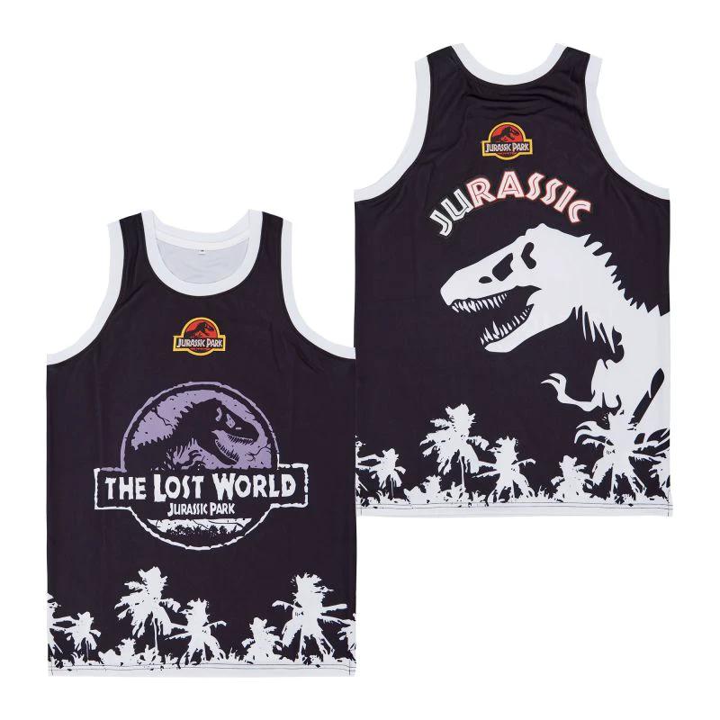 The Lost World Jurassic Park Movie Basketball Jersey Black by My store basketball