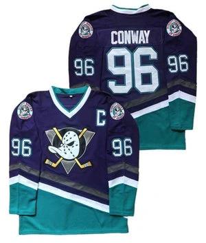 The Mighty Ducks #96 Conway Team Hockey Jersey by Hockey David