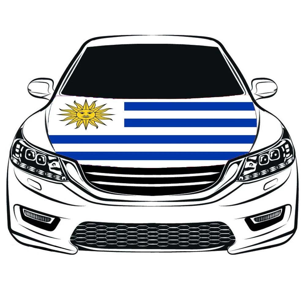 Uruguayan flag，Car Hood Cover Flag of Uruguay ,Pabellón Nacional，Engine Banner National Pavilion ,3.3X5ft, 100% Polyester Elastic Fabrics Can be Washed Suitable for large SUV and Pickup Trucks/6X7FT by flagsshop