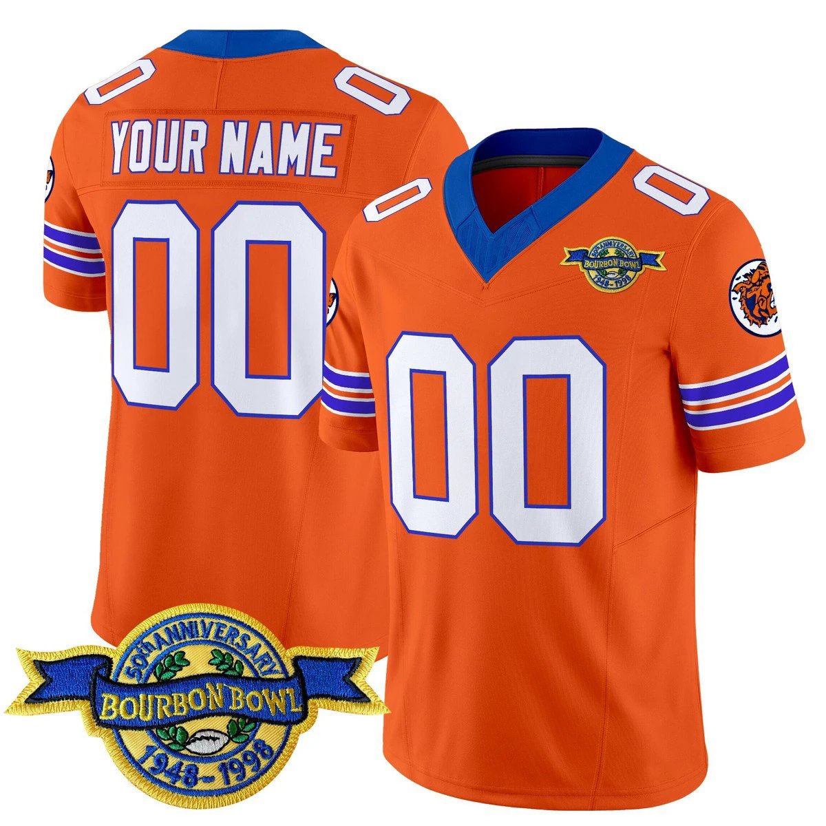 The Waterboy Bobby Boucher Vapor Limited Custom Jersey All Stitched Orange by My Store