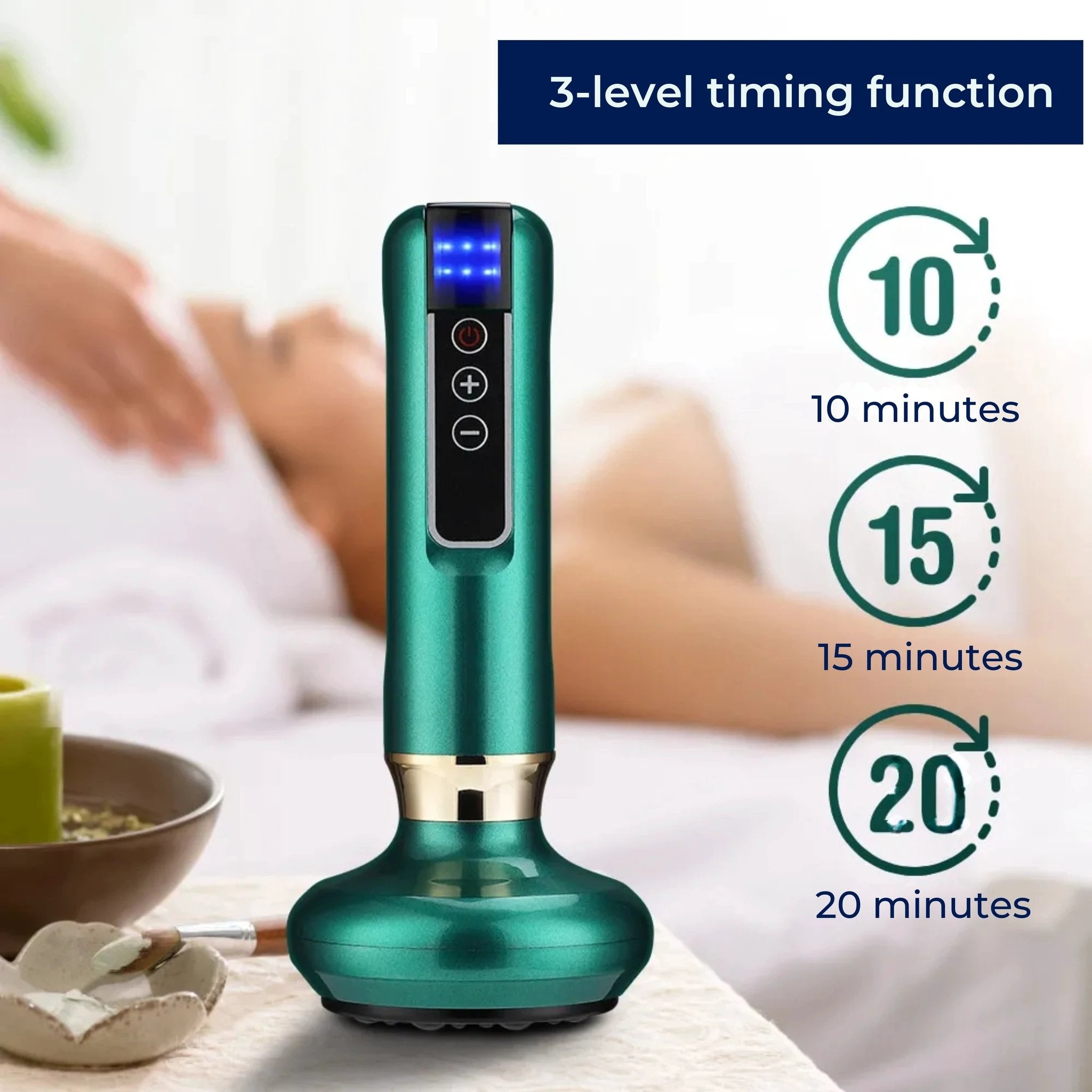 TheraPulse | Electric Cupping Massager – Vacuum Gua Sha, Heat Therapy & Adjustable Suction for Pain Relief & Lymphatic Drainage Bowlift by Bowlift