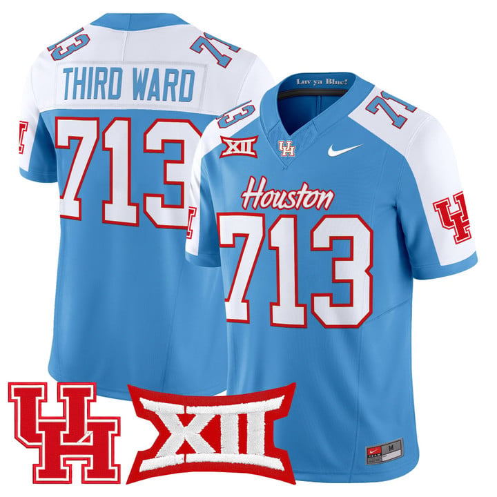 Third Ward Jersey #713 Houston Cougars 2025 Oilers Inspired Stitched by My Store NCAA Football Jerseys