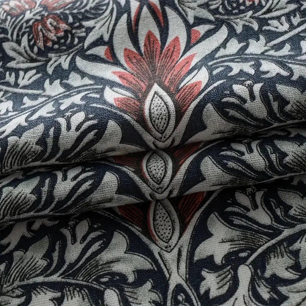 Thistle Ebonleaf Floral Tapestry Curtain by Casa & Beyond