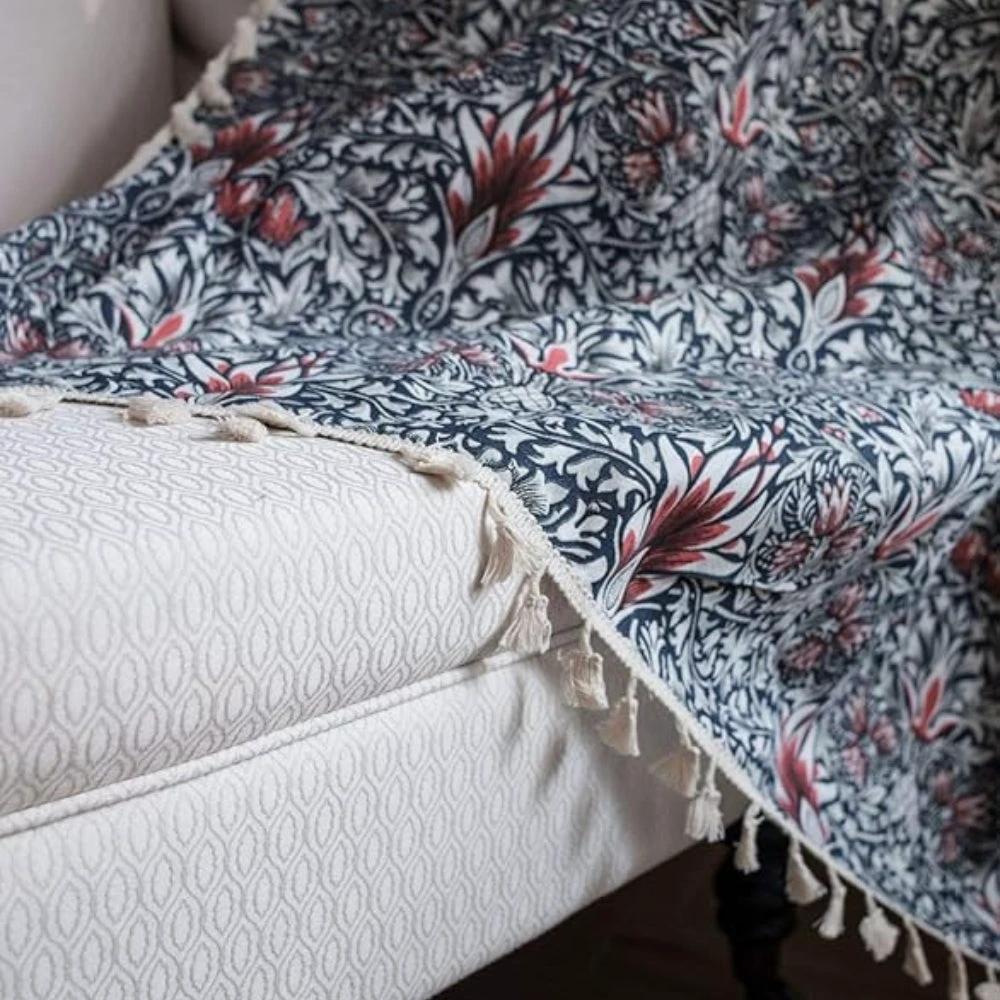 Thistle Ebonleaf Floral Tapestry Curtain by Casa & Beyond