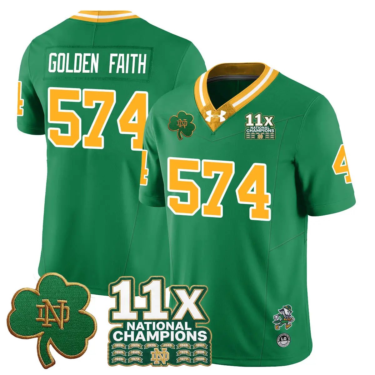 ND 11x-Time National Champions Vapor Limited Jersey by Notre Dame Fighting Irish