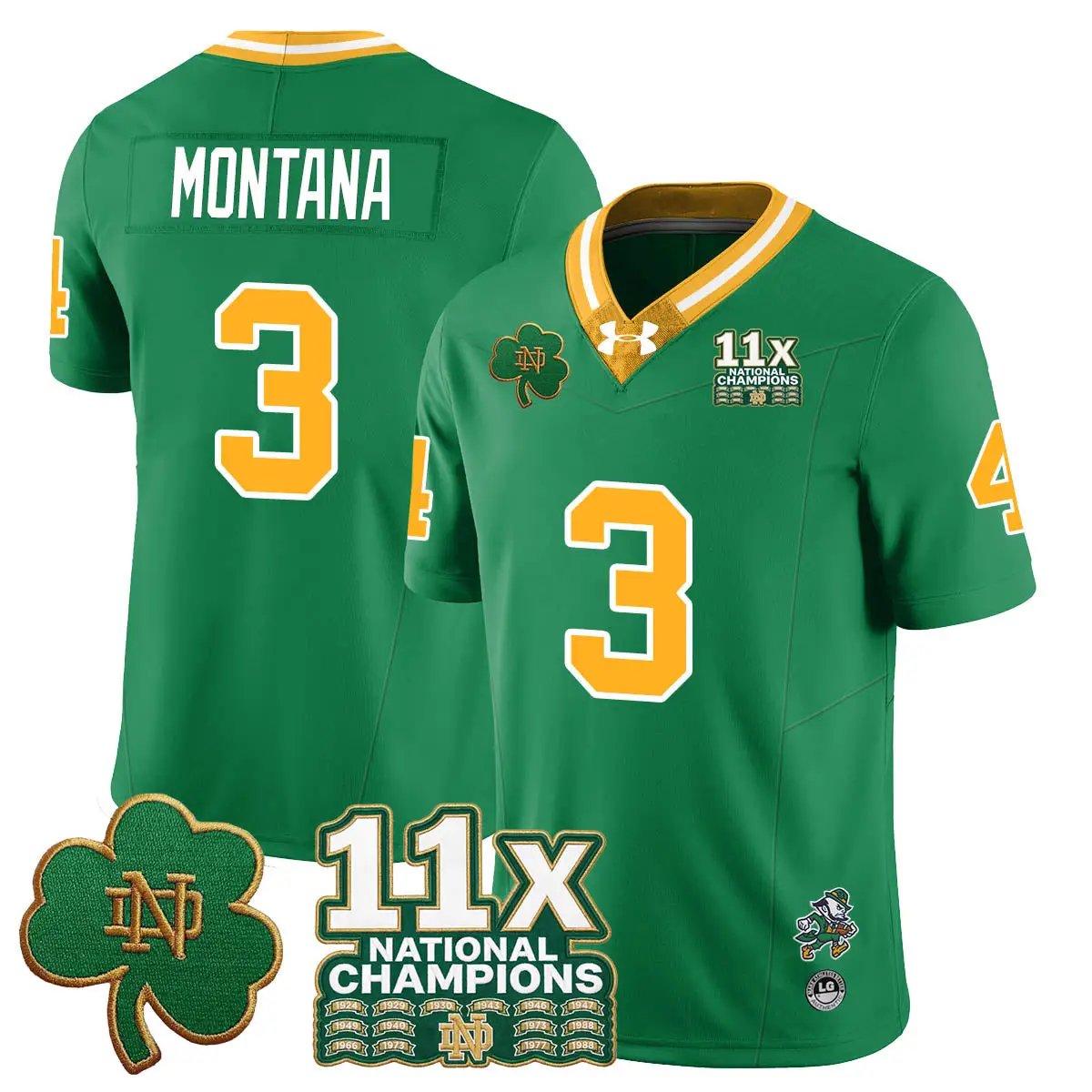 ND 11x-Time National Champions Vapor Limited Jersey by Notre Dame Fighting Irish