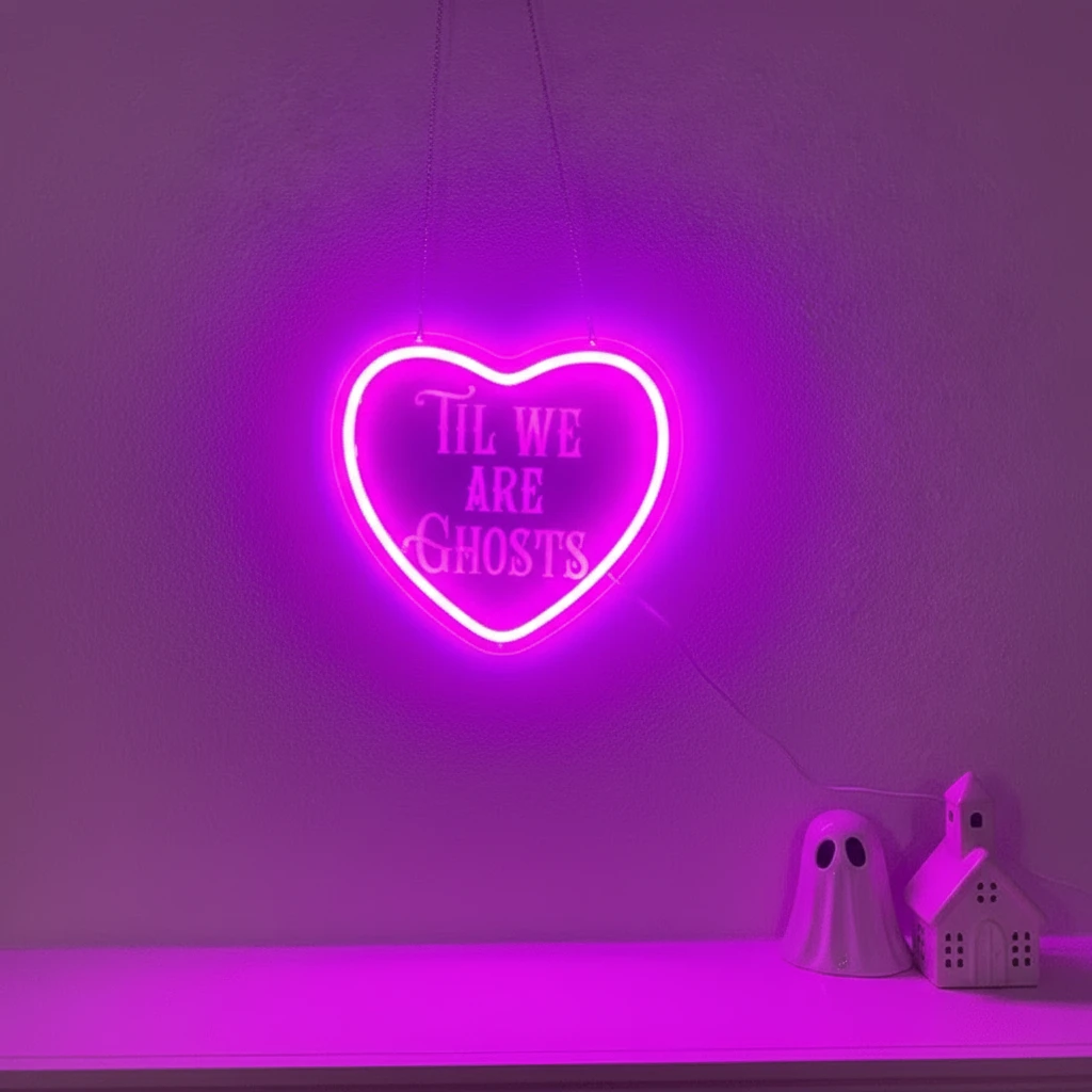 Til We Are Ghosts Neon Sign for Wedding&Home Decor by Neonchics