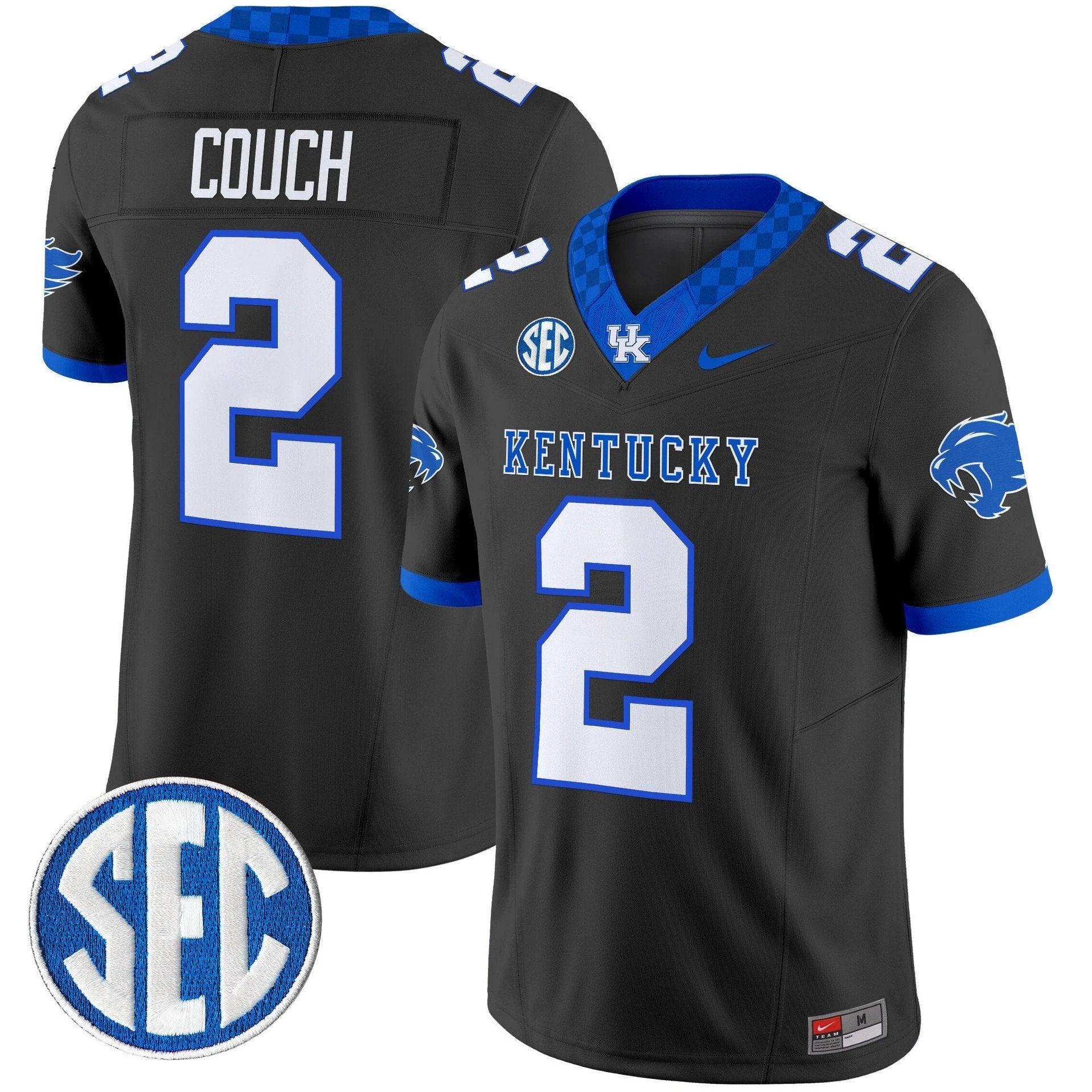 Tim Couch Jersey #2 Kentucky Wildcats 2025 Limited Stitched Black by My Store