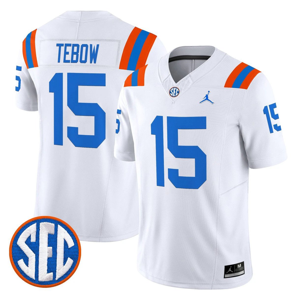 Tim Tebow Jersey #15 Florida Gators 1960s Throwback Vapor Limited by My Store NCAA Football Jerseys