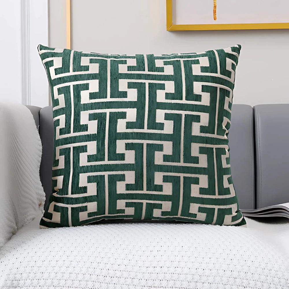 Timeless Maze Pattern Cushion Cover by Casa & Beyond