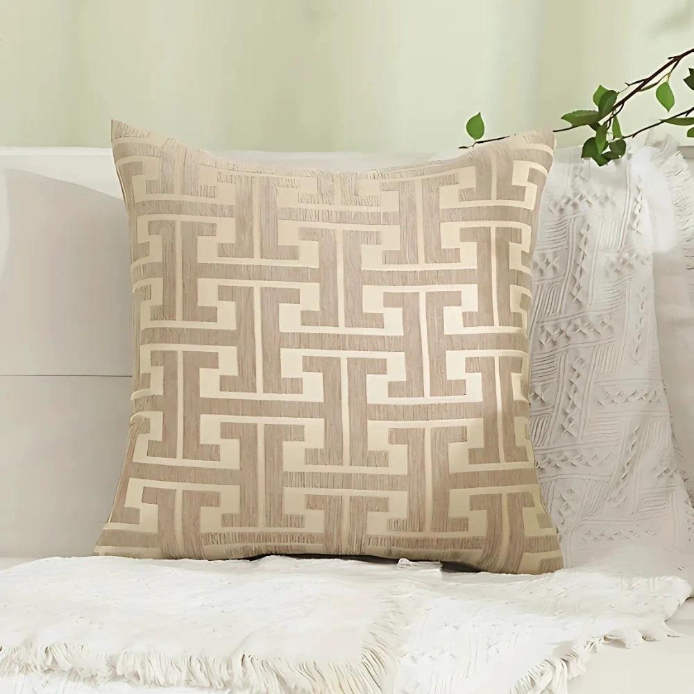 Timeless Maze Pattern Cushion Cover by Casa & Beyond
