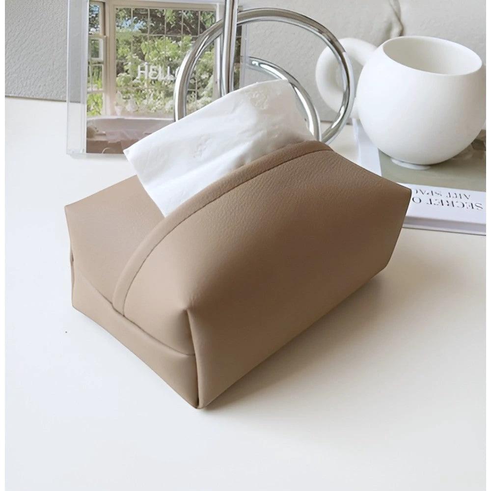 Tisovo Stylish Leather Tissue Case by Casa & Beyond