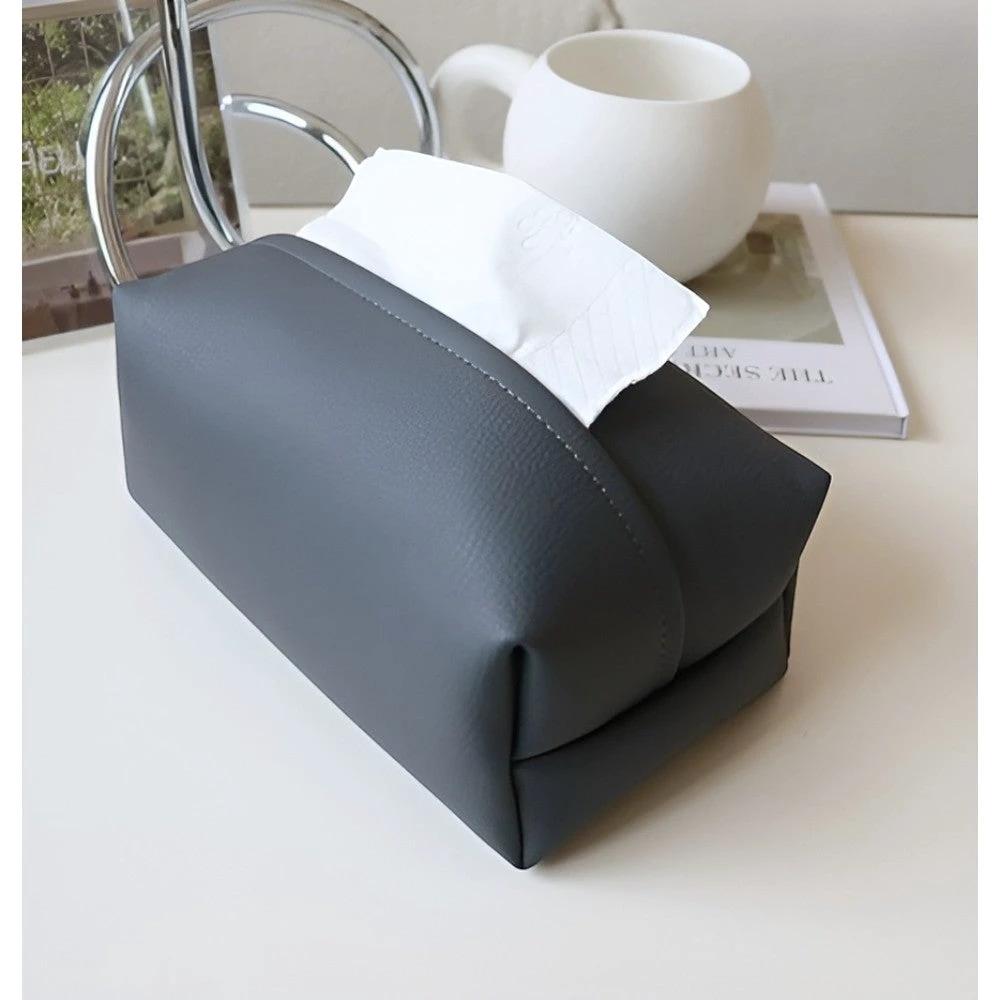 Tisovo Stylish Leather Tissue Case by Casa & Beyond