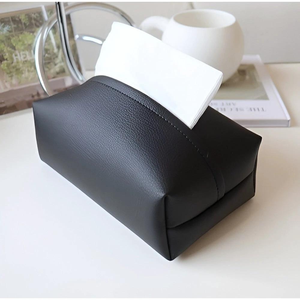Tisovo Stylish Leather Tissue Case by Casa & Beyond