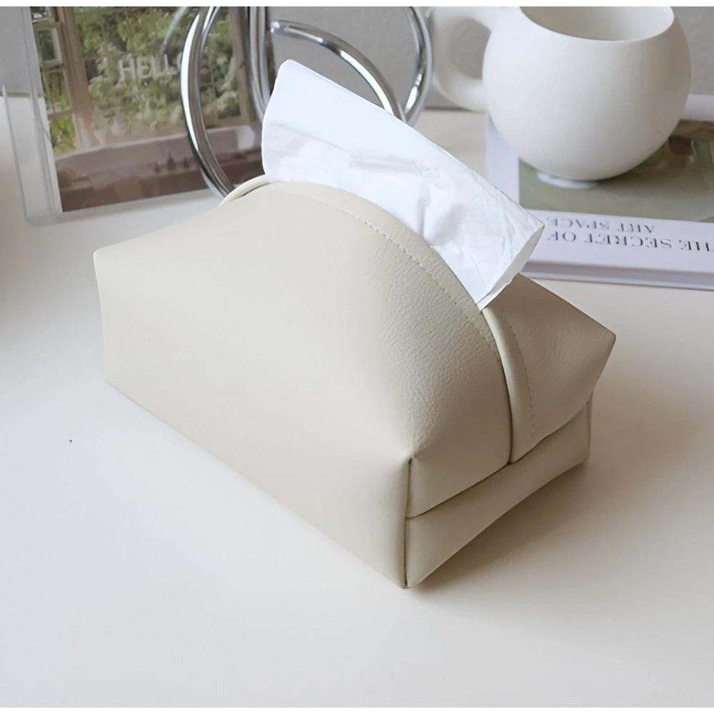 Tisovo Stylish Leather Tissue Case by Casa & Beyond