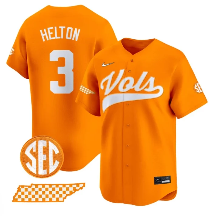 Todd Helton Jersey #3 Tennessee Vols 2025 Premier Limited Stitched Orange by My Store