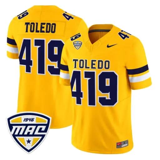 Toledo Rockets Jersey #419 Toledo Rockets 2026 Vapor Limited Stitched by My Store NCAA Football Jerseys