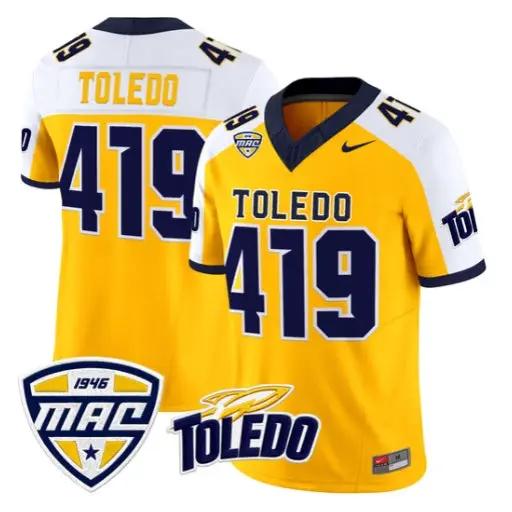 Toledo Rockets Jersey #419 Toledo Rockets 2026 Vapor Limited Stitched by My Store NCAA Football Jerseys