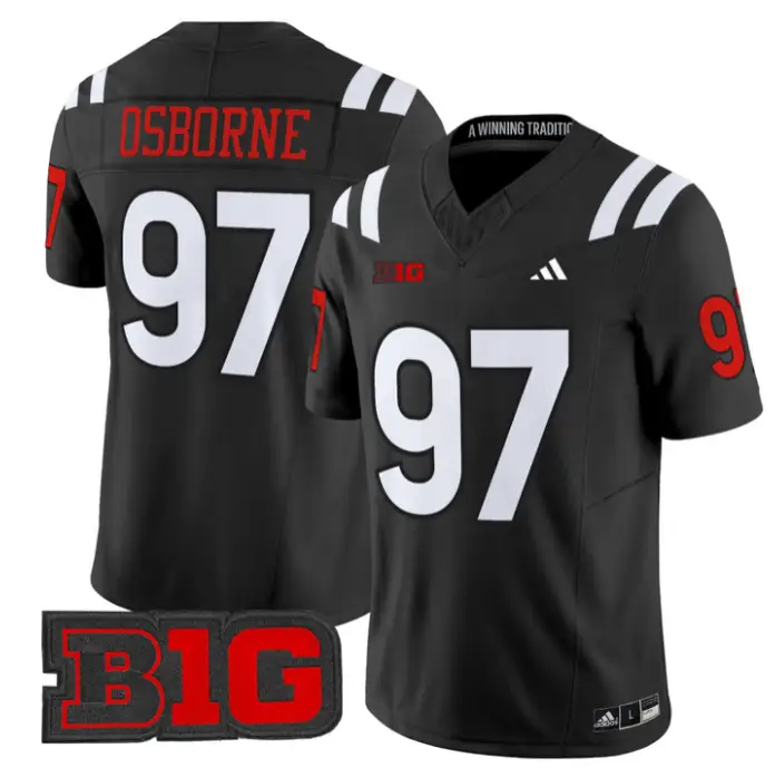 Tom Osborne Jersey #97 Nebraska Cornhuskers 2026 Vapor Stitched by My Store NCAA Football Jerseys