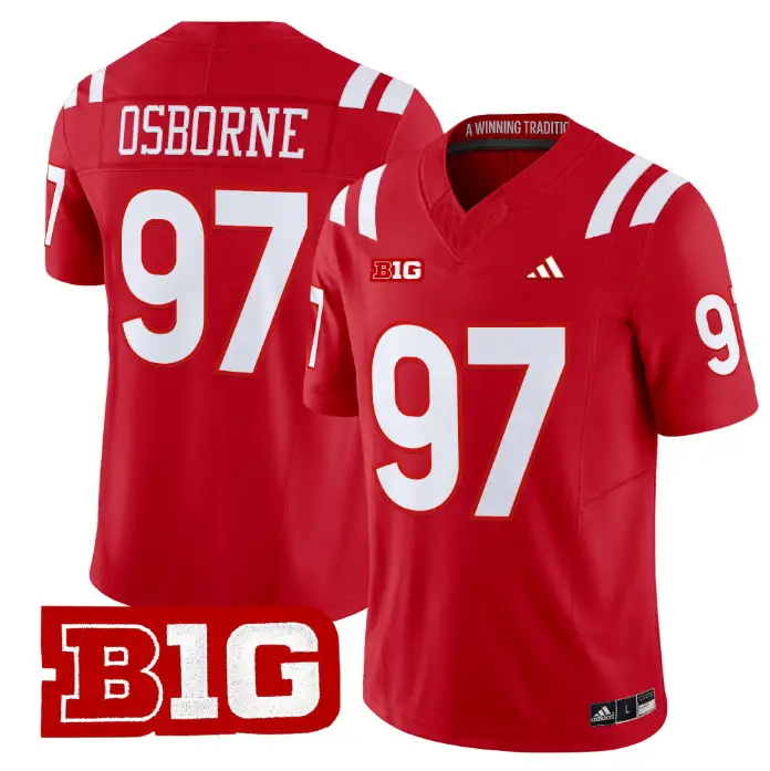 Tom Osborne Jersey #97 Nebraska Cornhuskers 2026 Vapor Stitched by My Store NCAA Football Jerseys