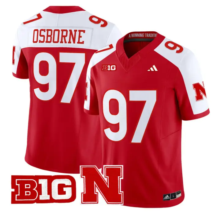 Tom Osborne Jersey #97 Nebraska Cornhuskers 2026 Vapor Stitched by My Store NCAA Football Jerseys