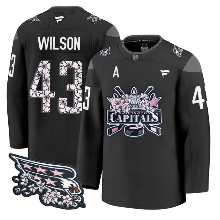 Tom Wilson Jersey #43 Washington Capitals 2026 Premium Stitched by Hockey David