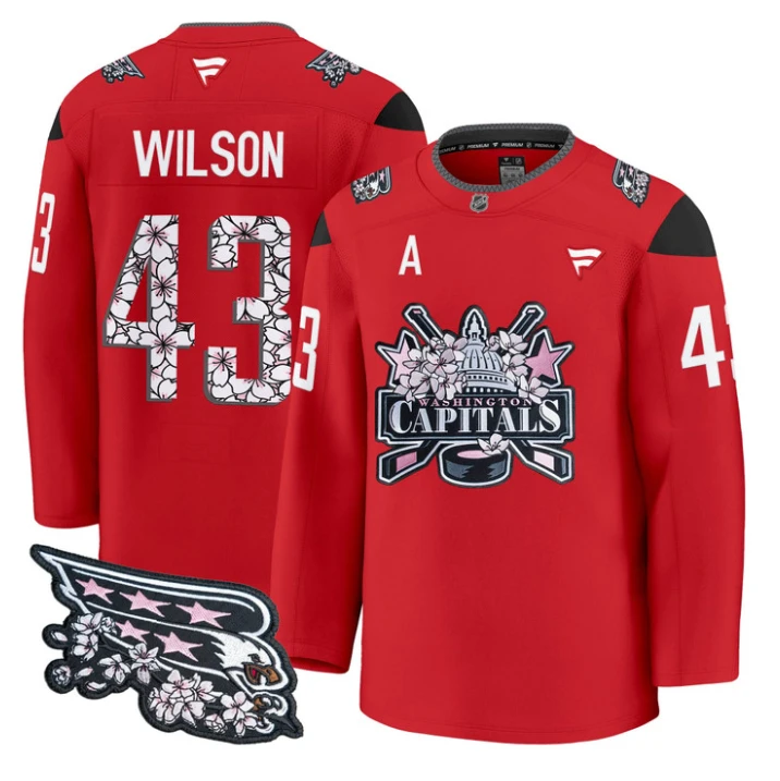 Tom Wilson Jersey #43 Washington Capitals 2026 Premium Stitched by Hockey David