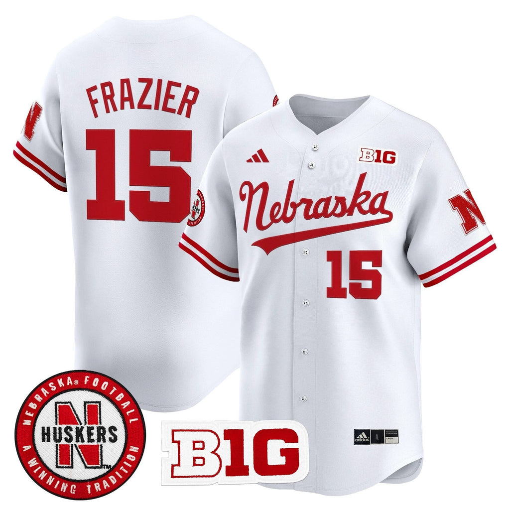 Tommie Frazier Jersey #15 Nebraska Cornhuskers 2025 Vapor Baseball White by My Store