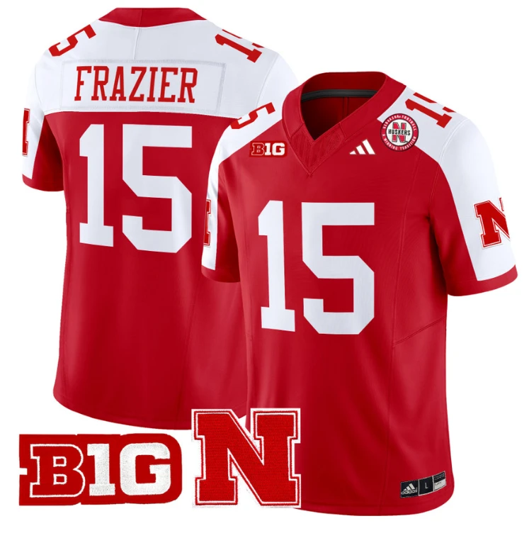 Tommie Frazier Jersey #15 Nebraska Cornhuskers Vapor Limited Football White by My Store