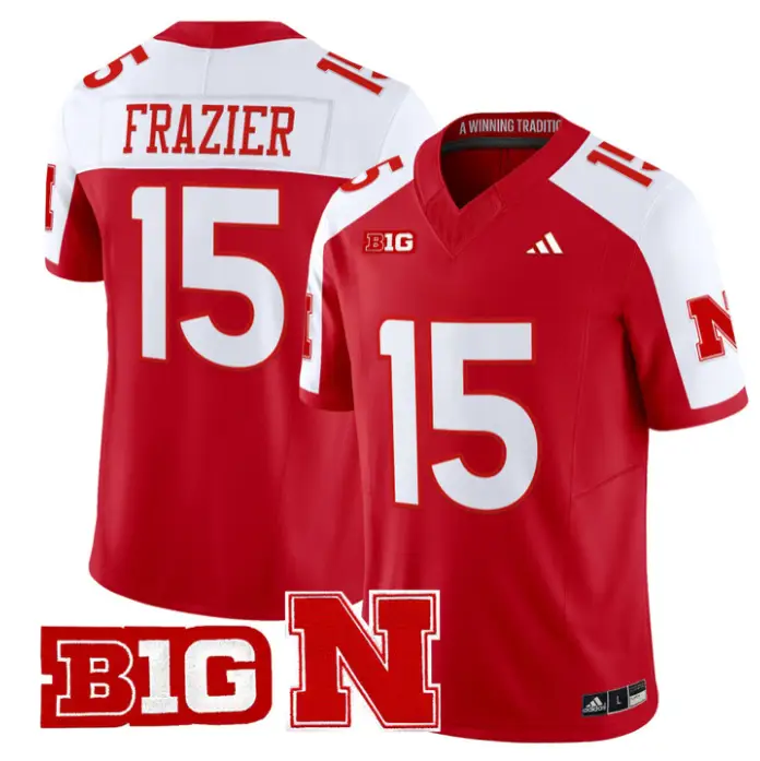 Tommie Frazier Jersey #15 Nebraska Cornhuskers 2026 Vapor Stitched by My Store NCAA Football Jerseys