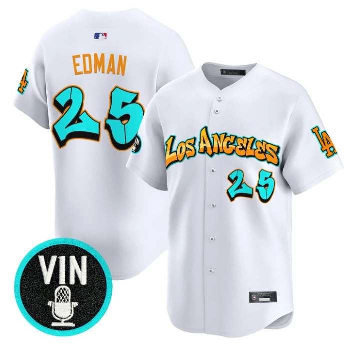 Vin Scully Jersey #67 Los Angeles Dodgers Graffiti Street Style Stitched Royal by My Store