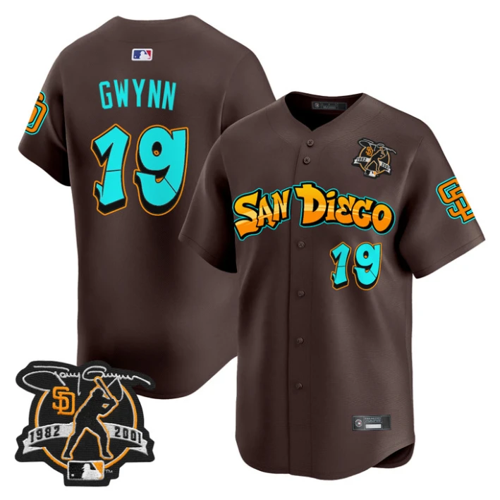 Tony Gwynn Jersey #19 San Diego Padres Graffiti Barrio Edition Stitched Stripes by My Store