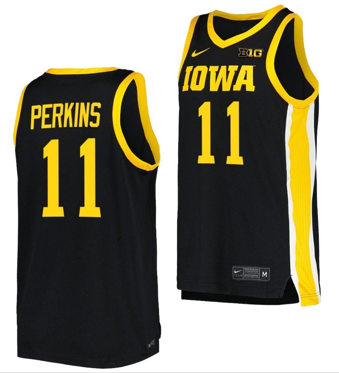 Tony Perkins Jersey Iowa Hawkeyes College Basketball Black #11 by My store basketball