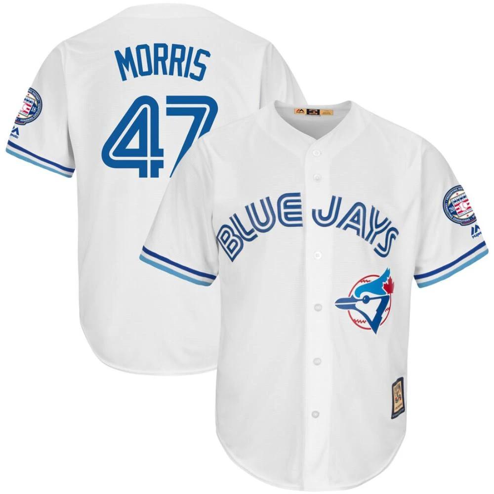 Toronto Blue Jays Jack Morris White Throwback Jersey by My Store