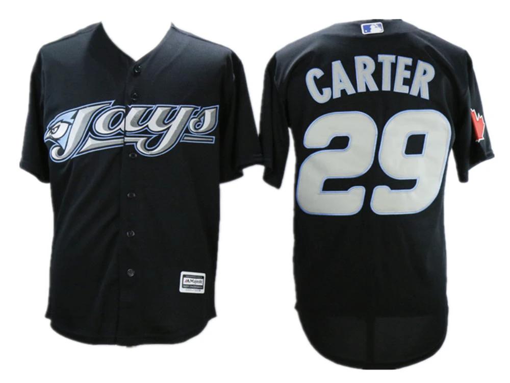 Toronto Blue Jays Joe Carter Black Throwback Jersey by My Store