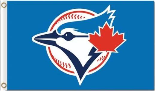 Toronto Blue Jays Polyester 3X5Ft Banner USA Polyester with Brass Grommets by flagsjustdoit