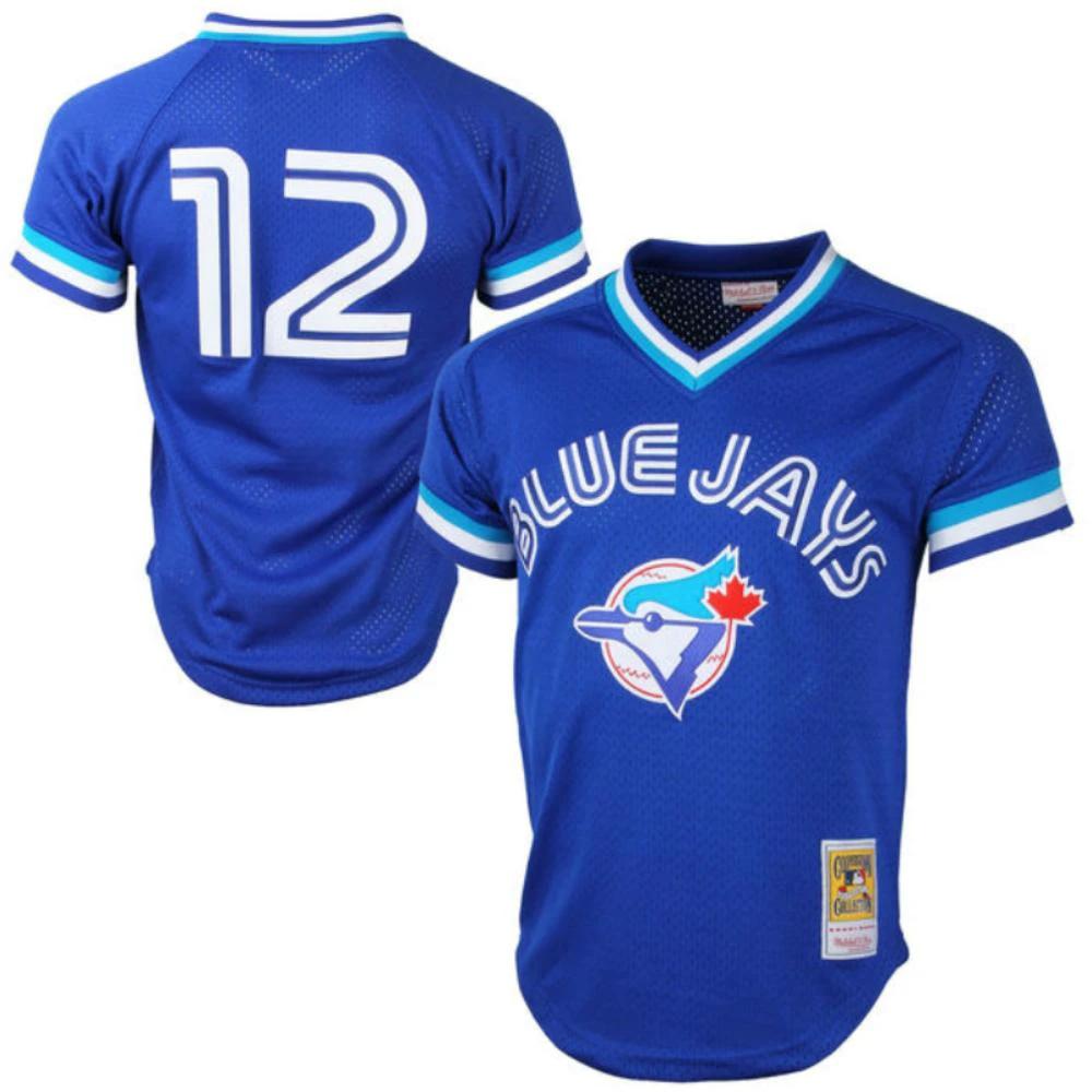 Toronto Blue Jays Roberto Alomar Blue Throwback Mesh Pullover Jersey by My Store