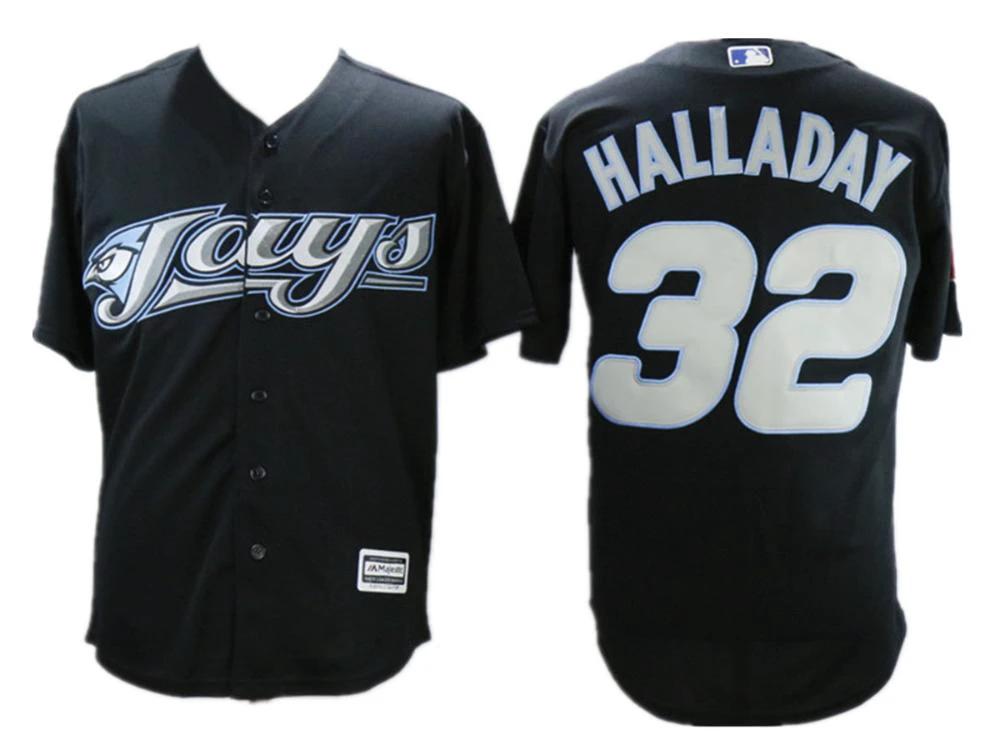 Toronto Blue Jays Roy Halladay Black Throwback Jersey by My Store