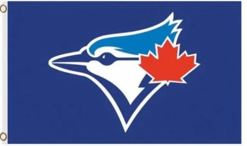 Toronto Blue Jays US Flag Blue 3X5Ft Banner USA Polyester with Brass Grommets by flagsjustdoit