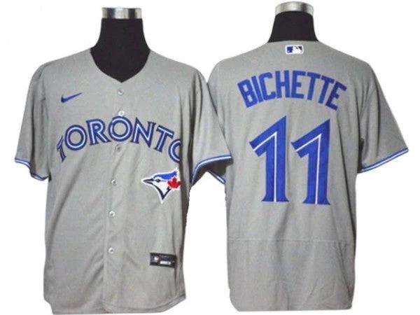 Toronto Blue Jays #11 Bo Bichette Gray Flex Base Jersey by My Store