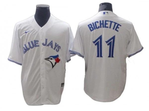 Toronto Blue Jays #11 Bo Bichette White Cool Base Jersey by My Store