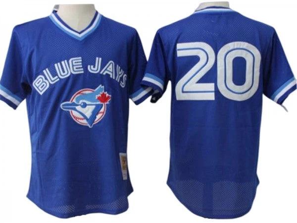 Toronto Blue Jays #20 Josh Donaldson Royal Mesh Batting Practice Throwback Jersey by My Store