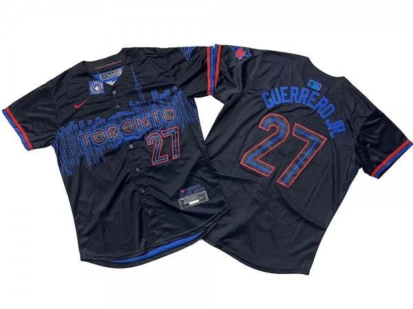 Toronto Blue Jays #27 Vladimir Guerrero Jr. Black 2024 City Connect Limited Jersey by My Store