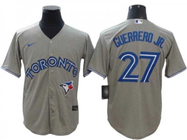 Toronto Blue Jays #27 Vladimir Guerrero Jr. Gray Cool Base Jersey by My Store
