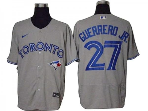 Toronto Blue Jays #27 Vladimir Guerrero Jr. Gray Flex Base Jersey by My Store